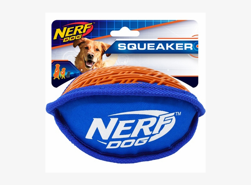 Nerf 4" Tpr Football Dog Toy, transparent png