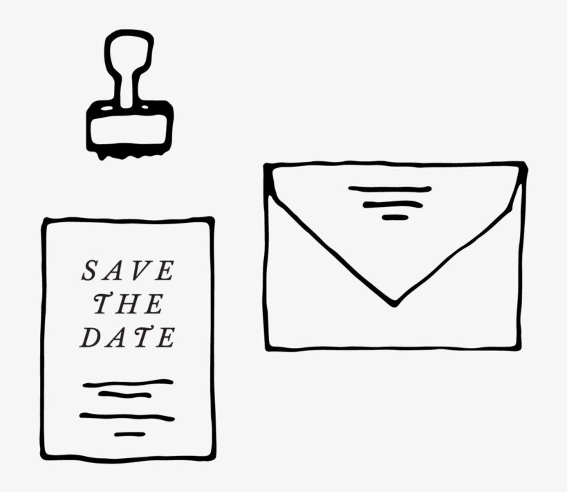 Save The Date Stamp - Save The Date, transparent png
