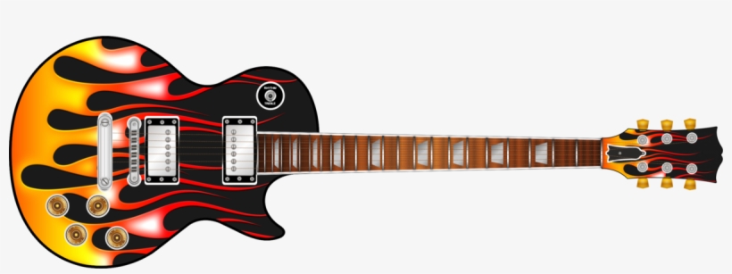 Hot Rod Flames Guitar Wrap Skin - Guitar, transparent png