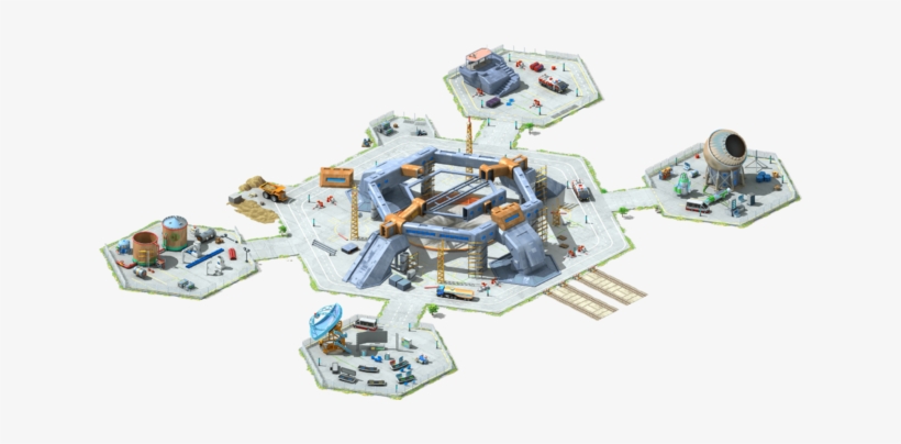 Interstellar Liner Launchpad Construction - Scale Model, transparent png
