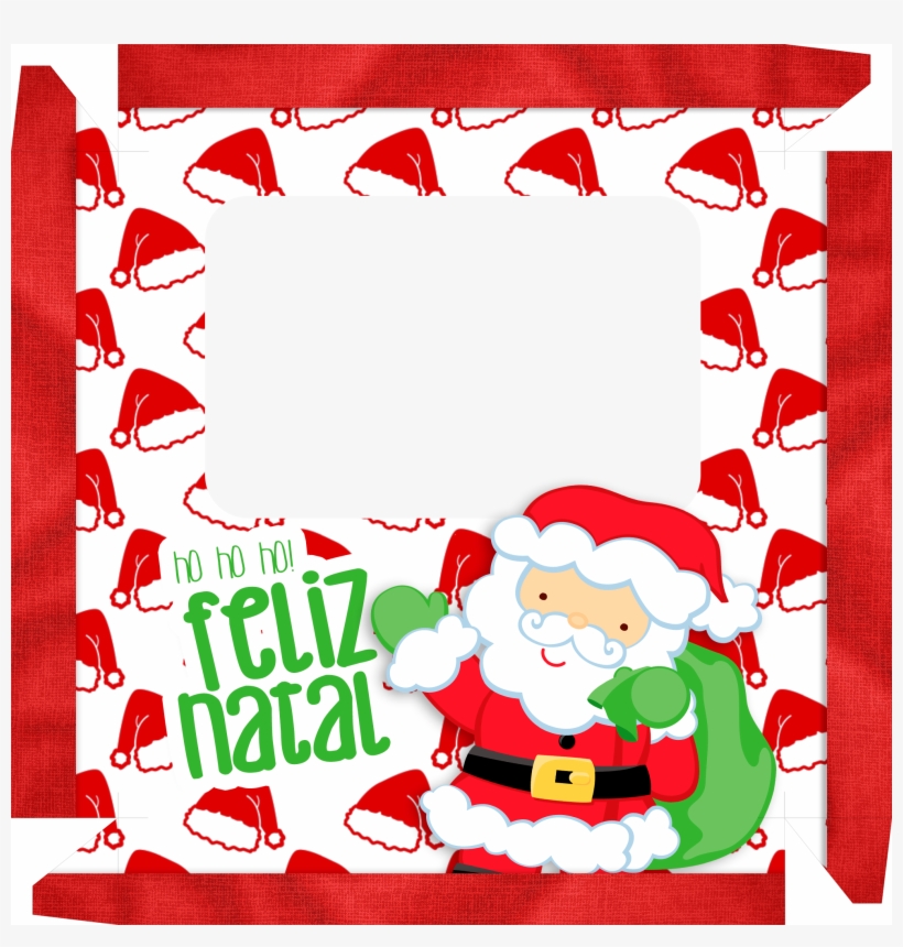 Caixa De Bombom Natal Papai Noel - Personalized Customized Christmas Stickers - Santa, transparent png