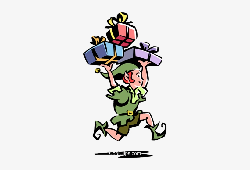 Duende Do Papai Noel Com Presentes De Natal Livre De - Santa's Elves Running, transparent png