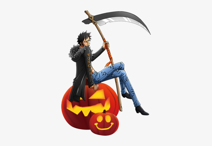 Trafalgar Law Dressed As Grim Reaper For Halloween - One Piece Law Halloween, transparent png