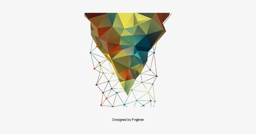 Colorful Geometric Patterns, Polygon, Three-dimensional, - Geometry, transparent png