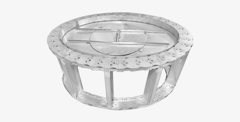 43" Elipse Fire Pit Frame W/ 4" Wide Deck - Gas Burner, transparent png
