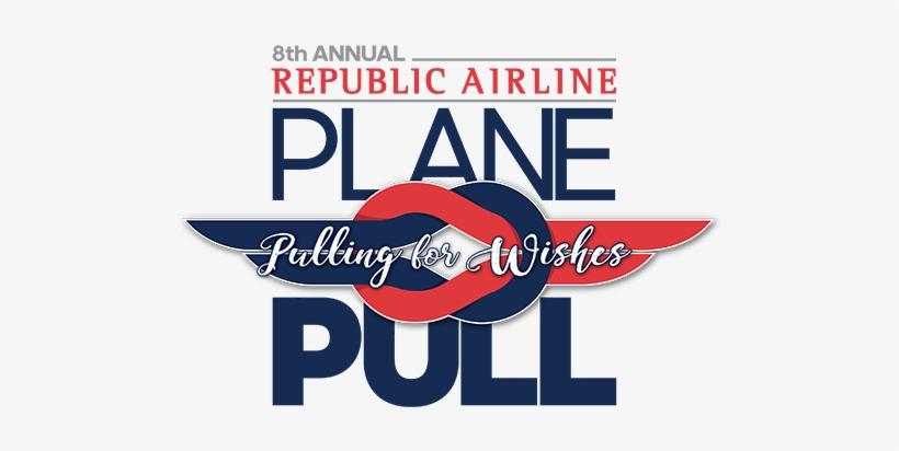 8th Annual Republic Airways Pulling For Wishes Plane - Plane Pull Republic Airways, transparent png