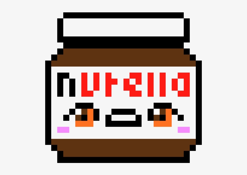 Nutella - Nutella Pixel Art, transparent png