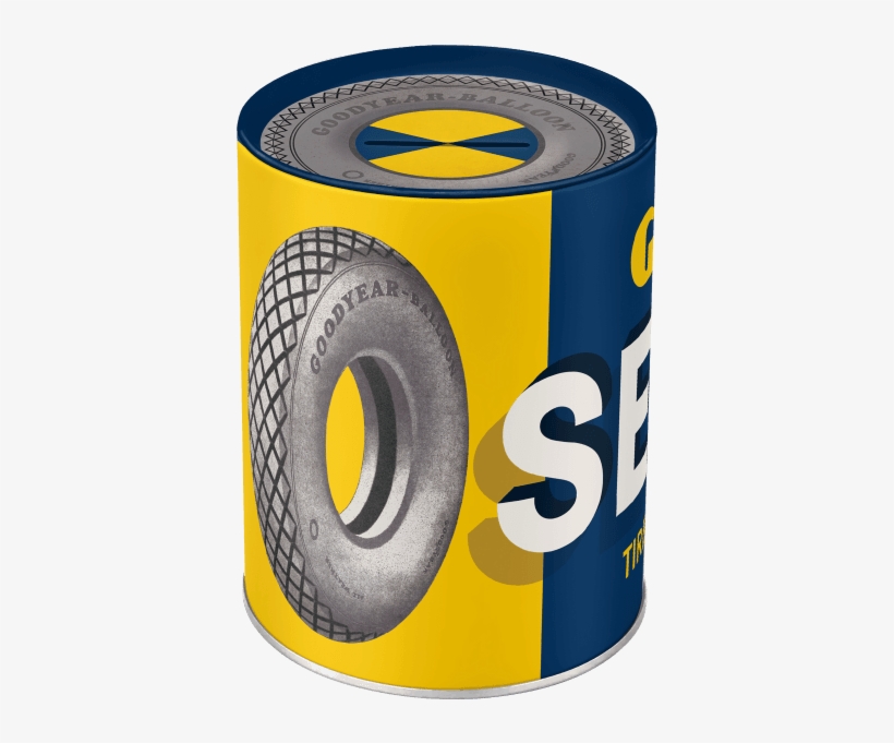 Nostalgic Art Money Box Goodyear Service Retro Logo - Nostalgic Art Plechová Cedule: Good Year Service -, transparent png