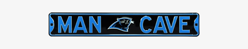 Carolina Panthers “man Cave” Authentic Street Sign - Man Cave Carolina Panthers Street Sign, transparent png