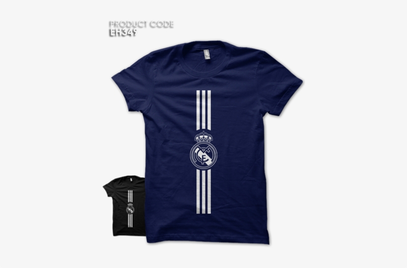 Real Madrid Lines Half Sleeves Tshirt - T Shirt, transparent png