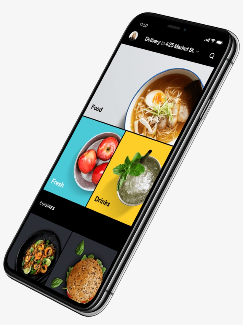 Deliver Food Part-time Or Whenever You Want - Smartphone, transparent png