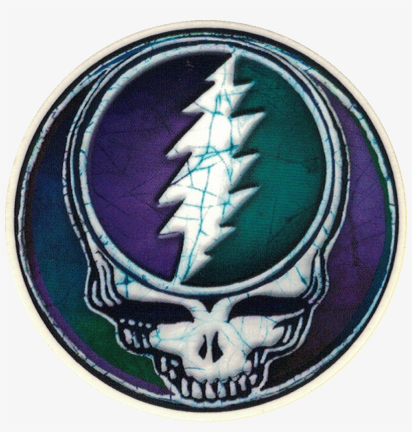 Grateful Dead Steal Your Face Batik - Batik Steal Your Face Art Decal Window Sticker, transparent png