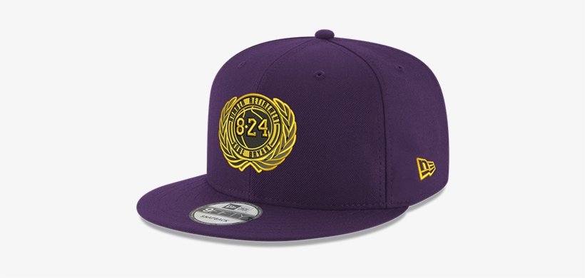 Kobe Bryant 9fifty Purple Retirement Patch Snapback - Baseball Cap, transparent png