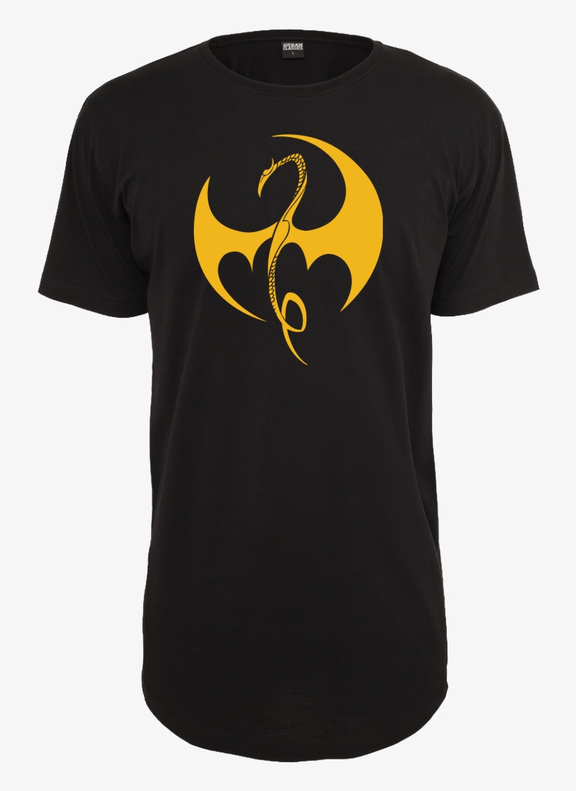 Iron Fist T-shirt Urban Classics Long Tee Black, transparent png