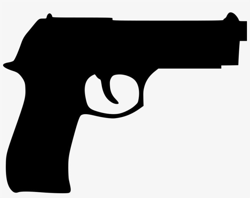 Beretta Police Game Comments - Black Gun Clip Art, transparent png
