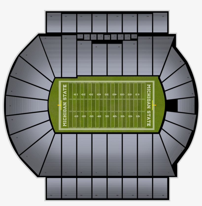 Michigan Football At Michigan State Football At Spartan - Spartan Stadium, transparent png