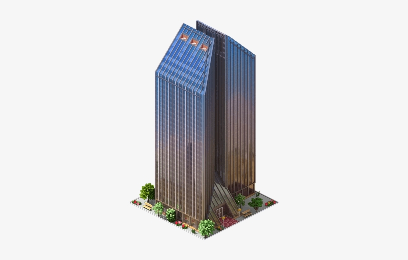 Pennzoil Place Towers - Tower Block, transparent png