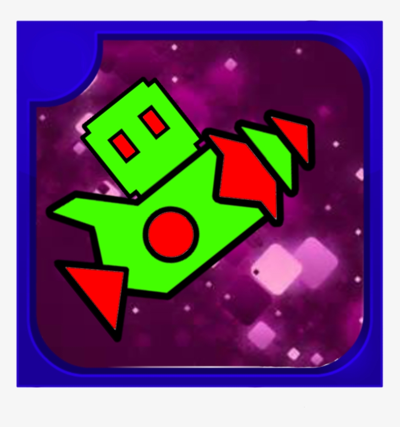 Logo For Geometry Dash Alien, Ibispaint - Red, transparent png