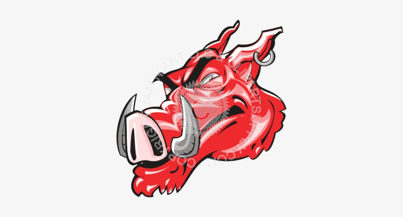 Mean Wild Boar Head Looking To The Left, transparent png