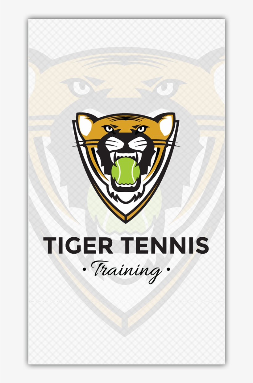 The Tiger Tennis Training Business Card - Poster, transparent png