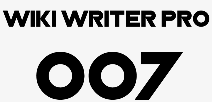 Wiki Writer Pro 007-logo - Circle, transparent png