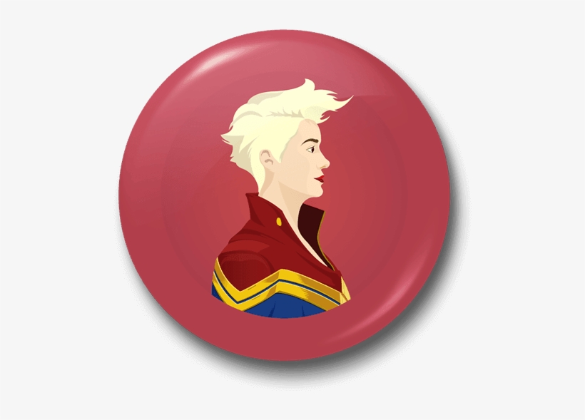 Captain Marvel Badge - Illustration, transparent png