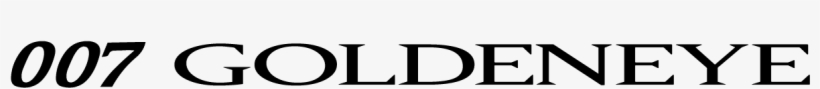 007 Goldeneye - James Bond Font, transparent png