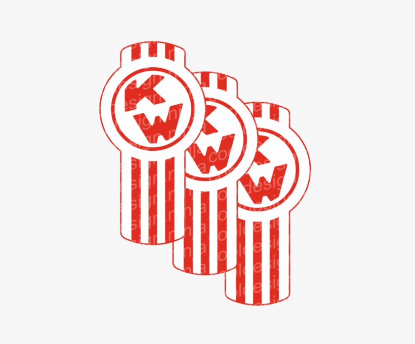 Orange And White Kenworth Kit Emblem Skins, transparent png