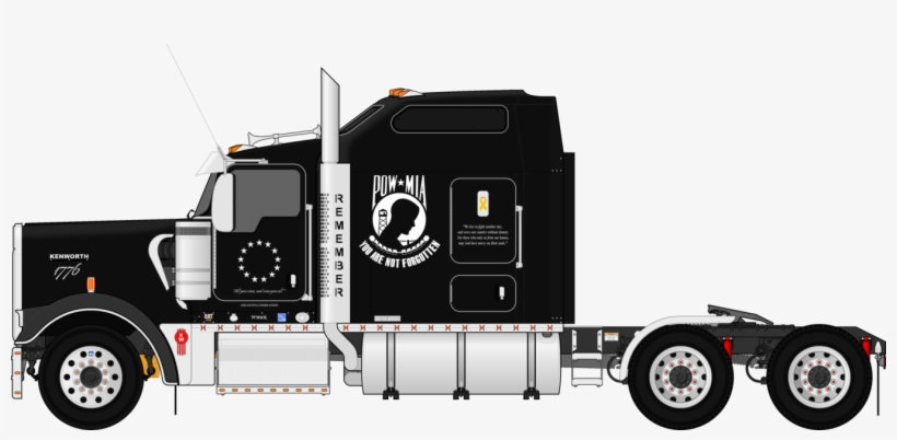 Kenworth W900l Pow - Kenworth W900, transparent png