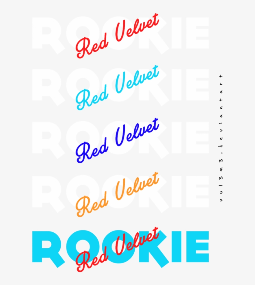 Red Velvet Rookie Logo, transparent png