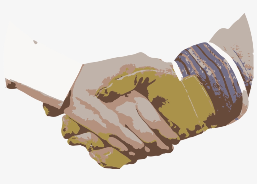 Symbols-05 - Workers Shaking Hands, transparent png