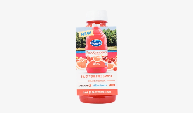 1 - Ocean Spray Ruby Cranberry Blend Cocktail, transparent png