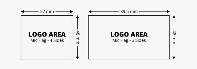 Customised Mic Flags - Boom Mic Logo Size, transparent png