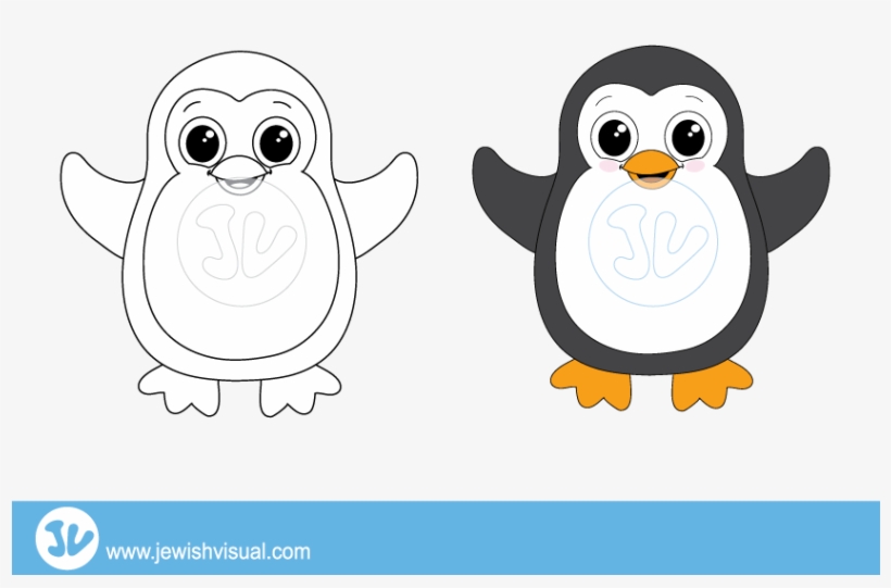 Penguin-clipart - דף צביעה של פינגווין, transparent png