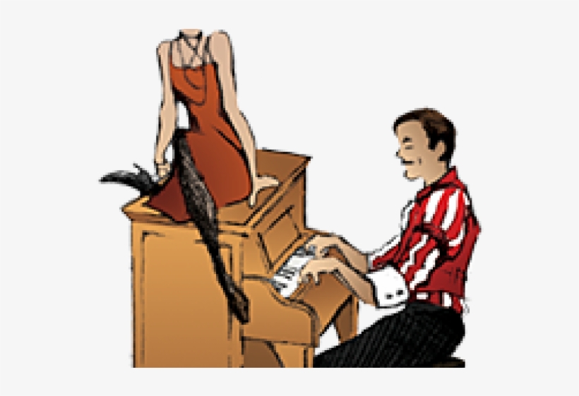 Piano Clipart Ragtime - Illustration, transparent png