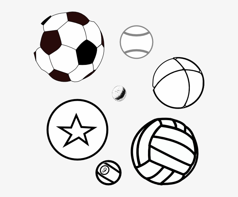 Baseball Scene Clipart - Coloring Picture Of Balls, transparent png