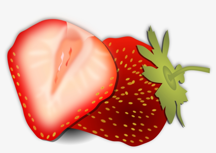 Strawberry Png Images - Sliced Fruit Clipart, transparent png