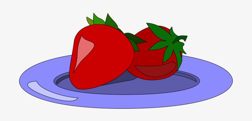 Strawberry Clipart Apple - Plate Of Strawberries Clipart, transparent png