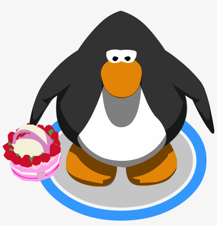 Strawberry Cake Purse In-game - Red Penguin Club Penguin, transparent png