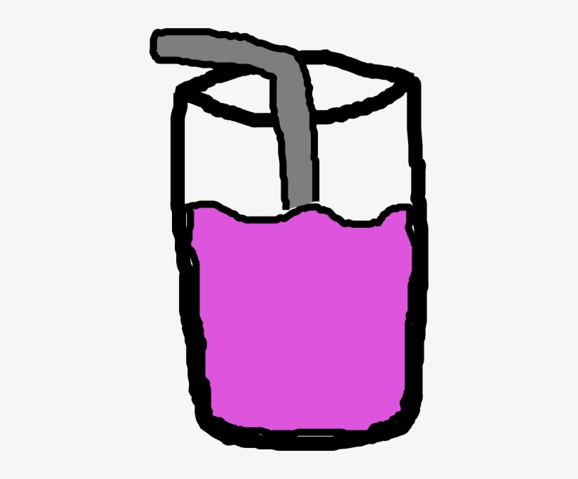 Strawberry Smoothie By Smartypuss Clip Art At Vector - Purple Cartoon Smoothie, transparent png