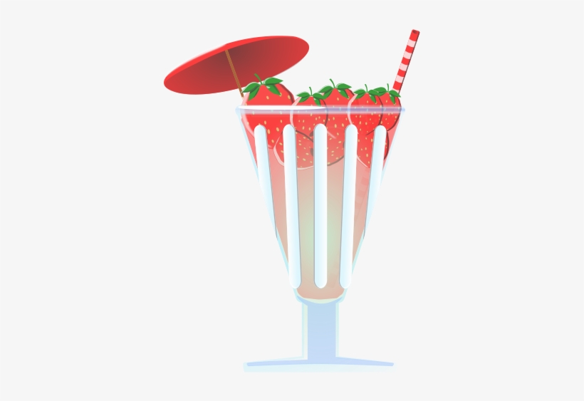 Strawberry Punch Clipart Png - Erdbeerbowle Clipart, transparent png