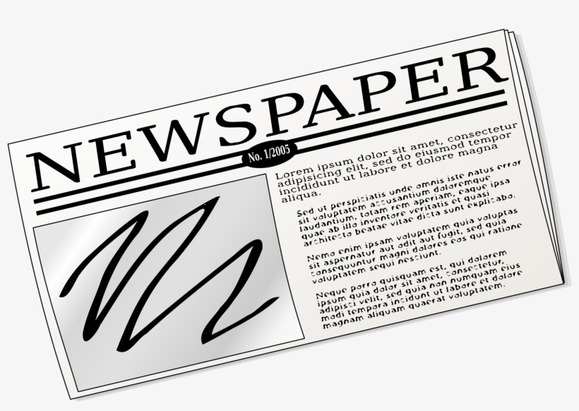 Clipart Newspaper - News Paper Clip Art, transparent png