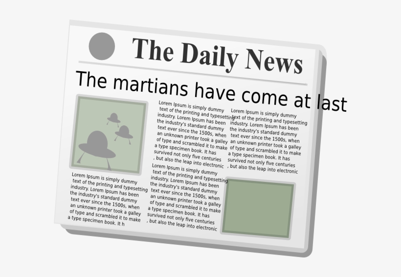 Free Newspaper Clipart The Cliparts - Come Fare Un Articolo Di Giornale, transparent png