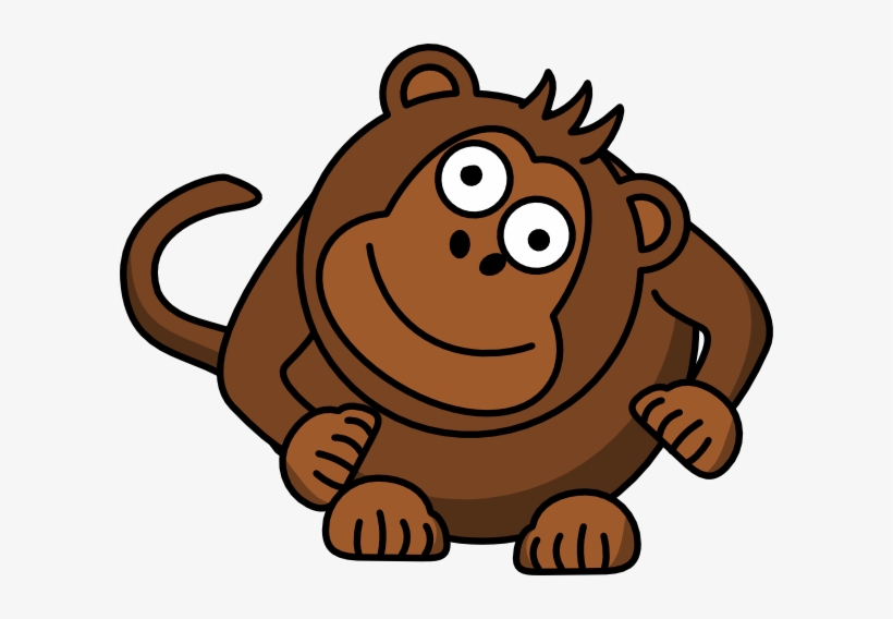 Monkey Svg Clip Arts 600 X 488 Px, transparent png