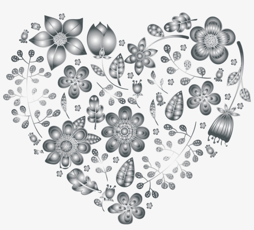 All Photo Png Clipart - Grayscale Image Of Flower Transparent Background, transparent png