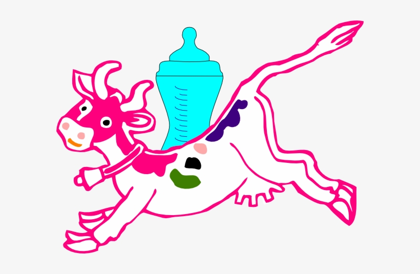 How To Set Use Cow And Milk Clipart - Cow Clip Art, transparent png