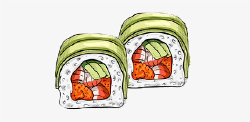 Obrácené Sushi Rolky - Sushi, transparent png