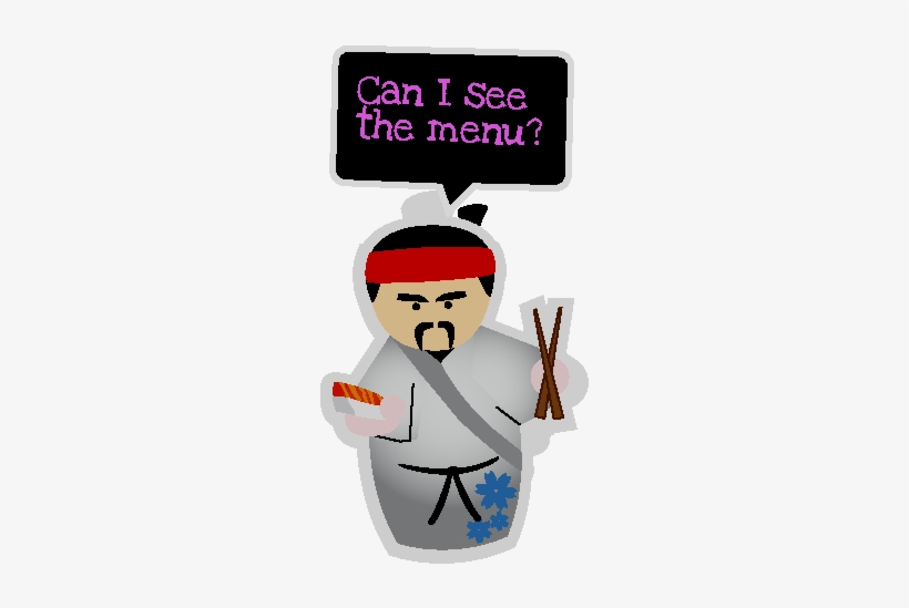 Sakushi Sushi And Japanese Restaurant Menu - Noodle Menu Cartoon Png, transparent png