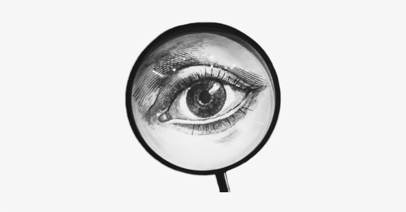 A Magnifying Glass With The Image Of An Eye In Its - Close-up, transparent png