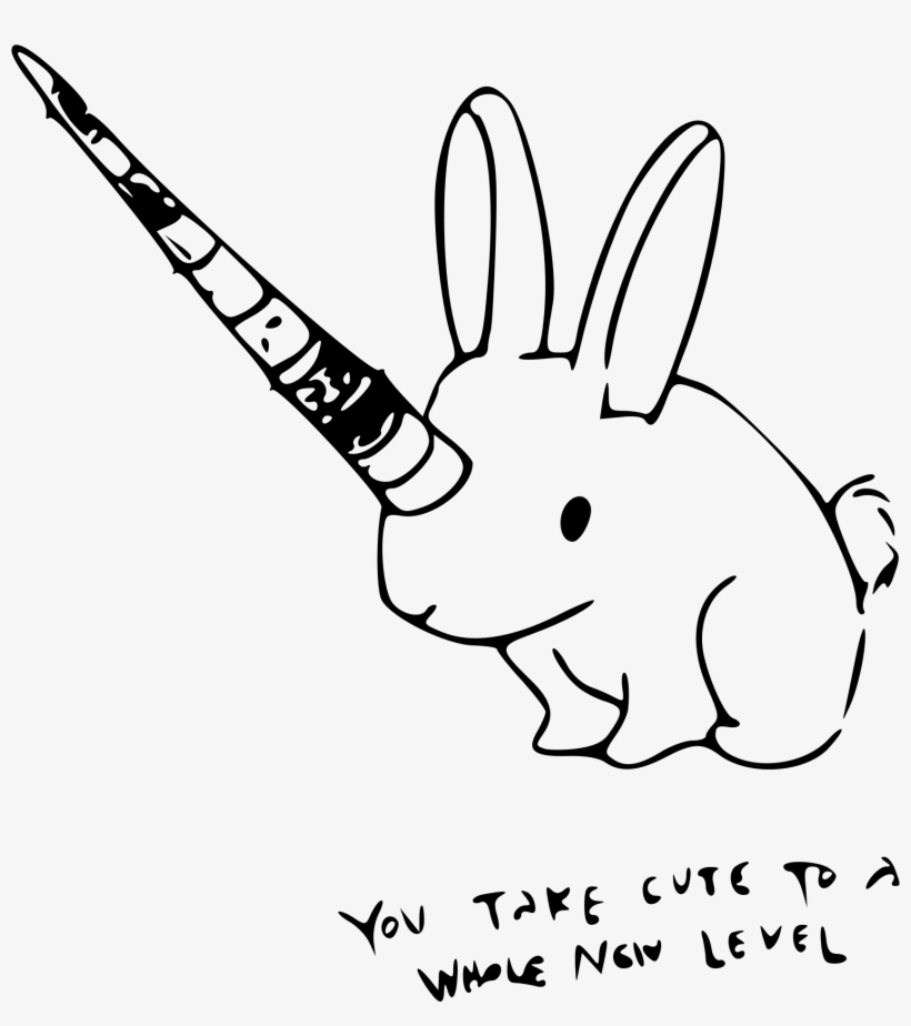 This Free Icons Png Design Of Bunnycorn Outline, transparent png